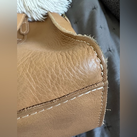 Portland Leather Almond Leather Lola Tote - Picture 9 of 12